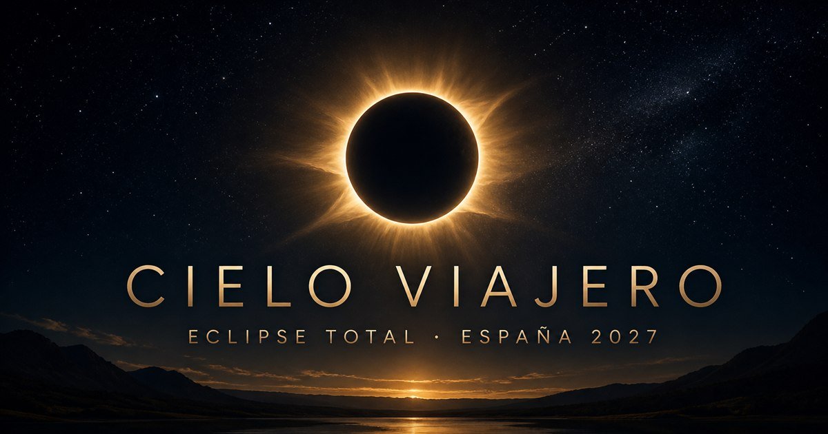Eclipse total de Sol con la corona solar visible